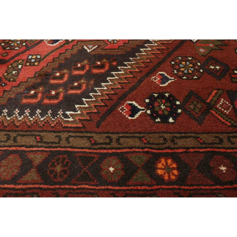 ECARPETGALLERY Hand-knotted Andelz Dark Red Wool Rug - 3'4 x 4'11