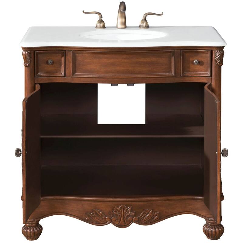 Elegant Lighting VF-1047-VW Windsor 36" Free Standing Single Basin