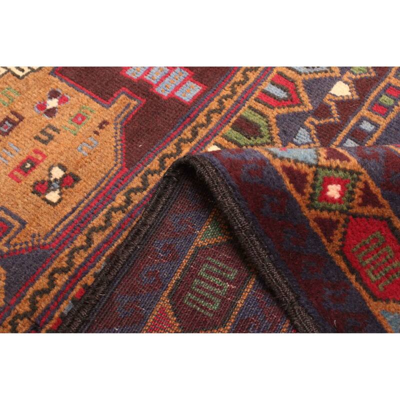 ECARPETGALLERY Hand-knotted Teimani Brown Wool Rug - 2'10 x 5'0