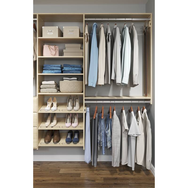Easy Track Dual Tower Deluxe Closet Kit