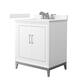 Option White / Carrara Cultured Marble Top / Brushed
