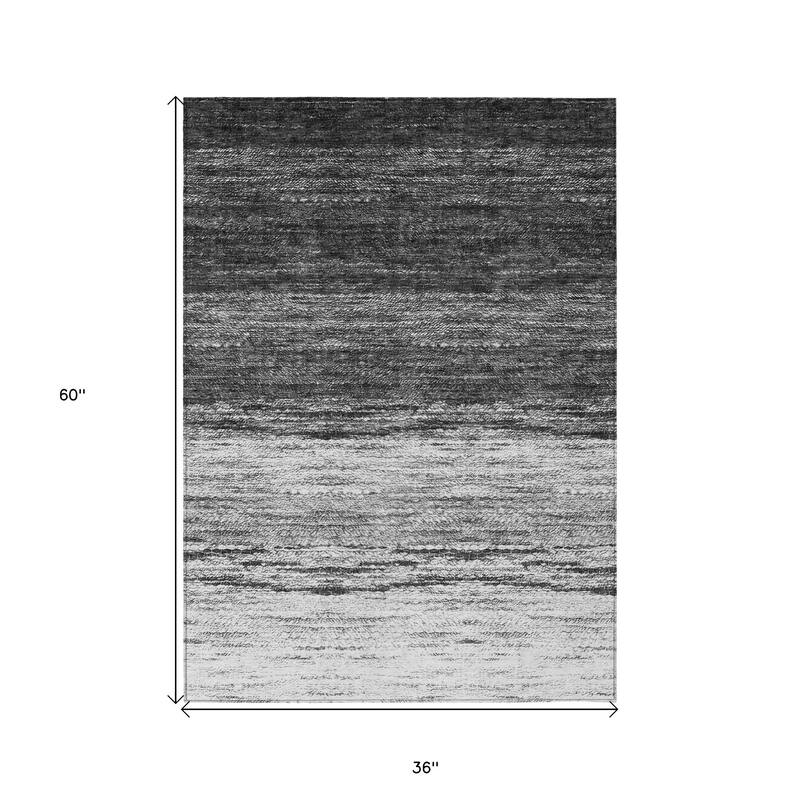 HomeRoots Ombre Transitional Rectangle Outdoor Rug