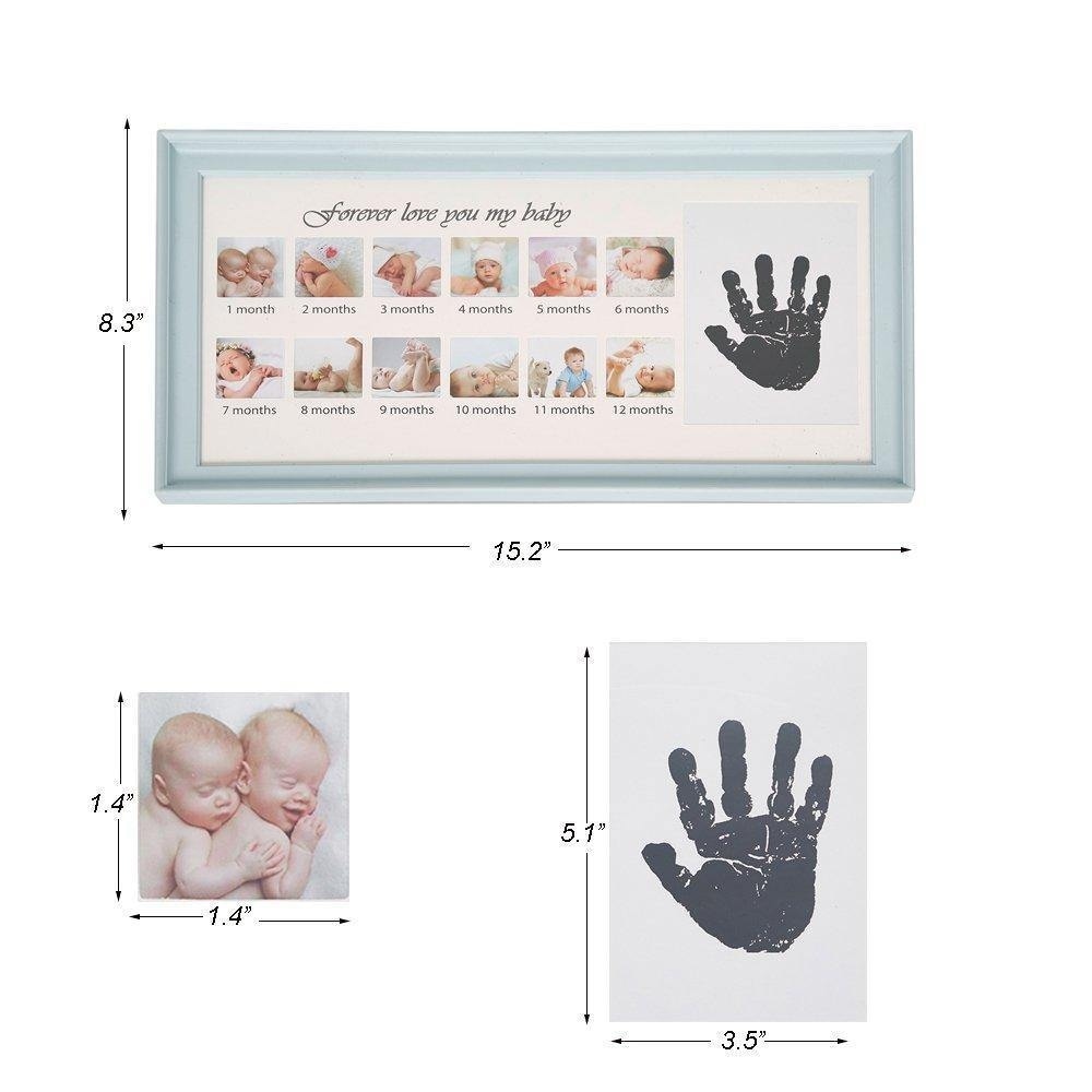 Baby Handprint Kit and Footprint Photo Frame for Newborn Girls and Boys -  On Sale - Bed Bath & Beyond - 34853733