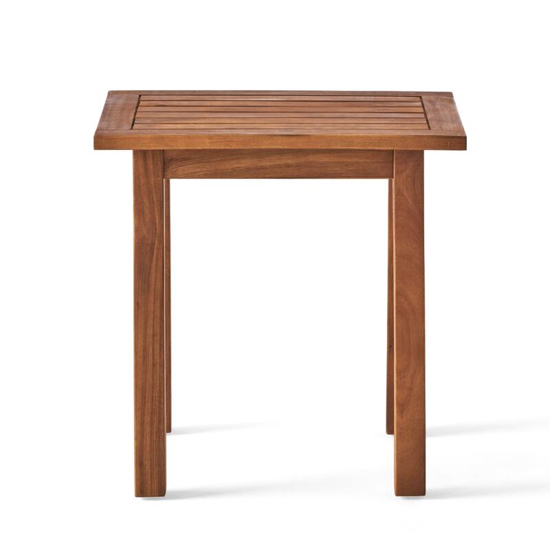 19" Modern Wooden Rectangular End Table for Living Room, Backyard and Bedroom