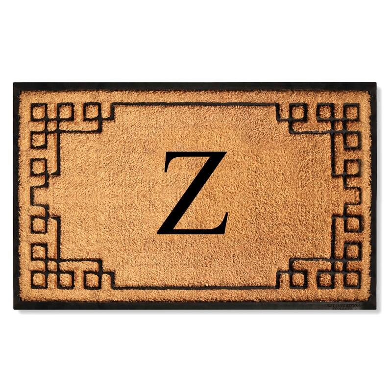 A1HC Natural Coir & Rubber Door Mat, Heavy Duty, Dirt Trapping, Long-Lasting Entrance Doormats,Thick & Durable Outdoor Entry Mat - 30" X 48" - Z