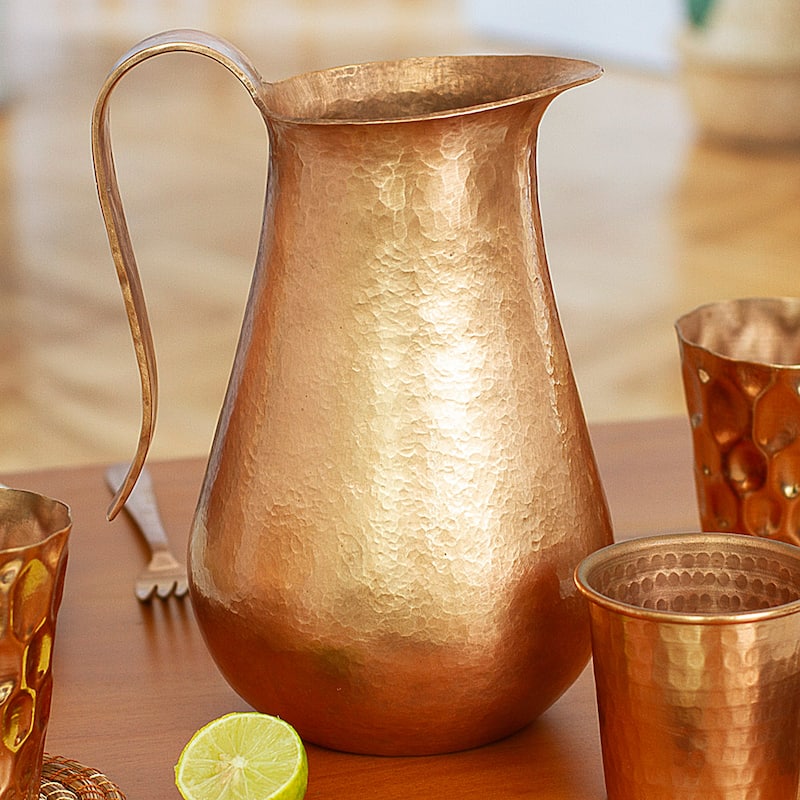 Novica Handmade Michoacan Magic Copper Pitcher