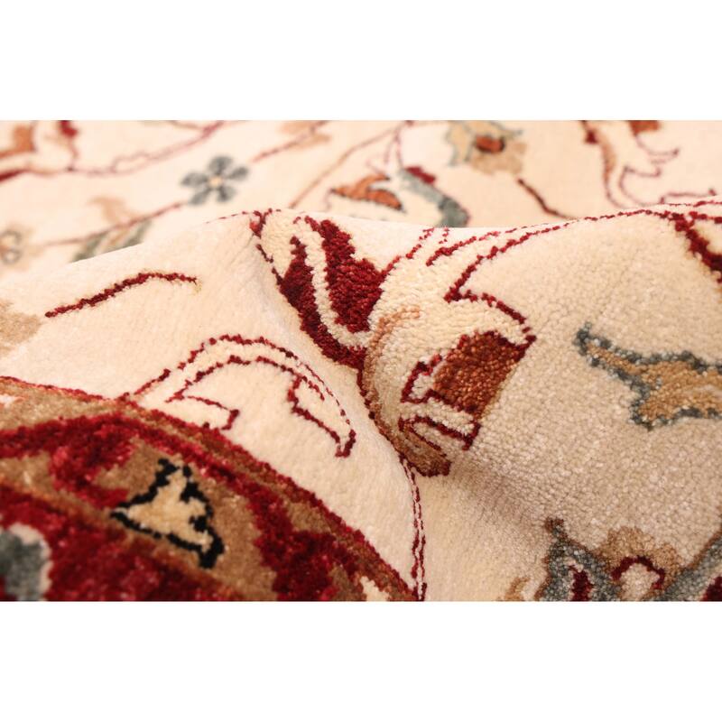 ECARPETGALLERY Hand-knotted Jamshidpour Cream Wool Rug - 7'11 x 9'9