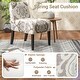preview thumbnail 14 of 24, Gymax Armless Accent Chair w/ Rubber Wood Legs Modern Vanity Chair for