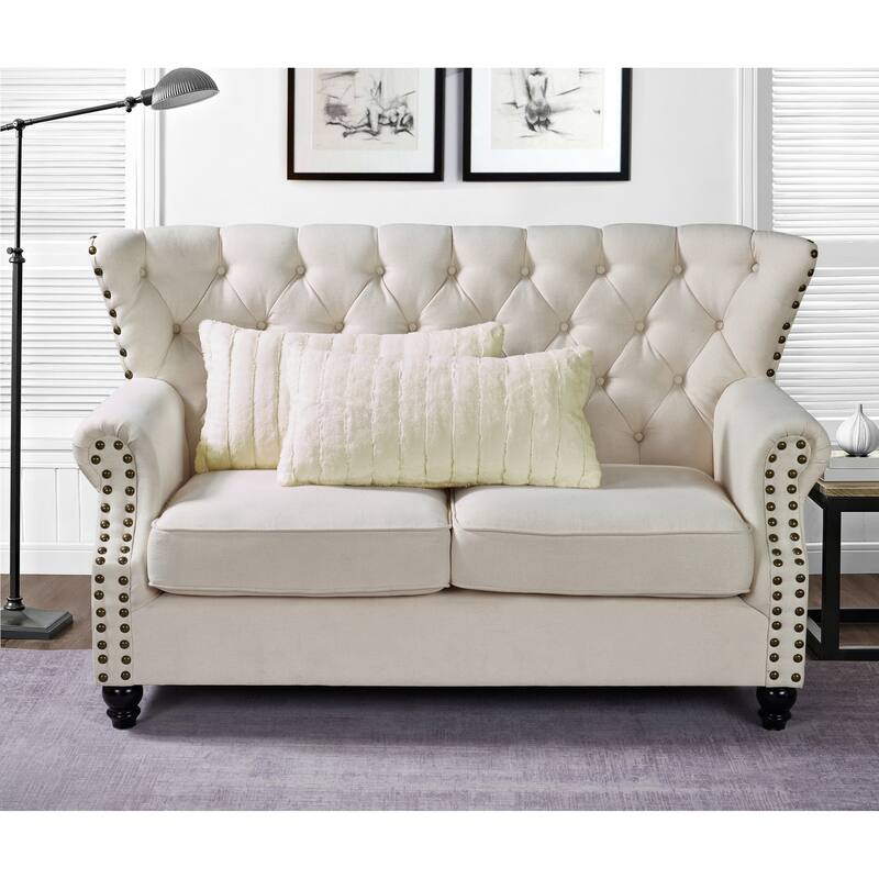 Decorative Supermink Solid Throw Pillow Covers Set of 2, NO INSERT - 14'' x 26'' - Antique White