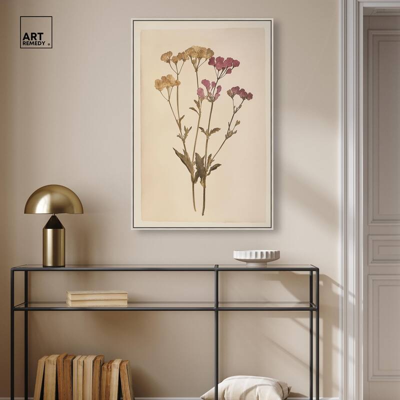 Dried Flower Canvas by Art Remedy