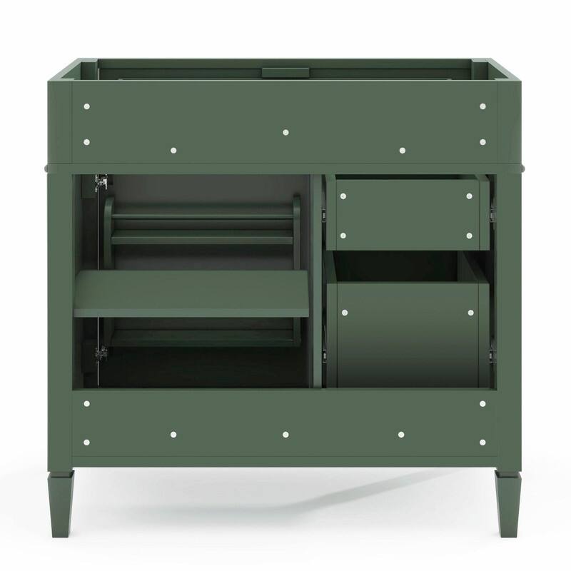 36'' Bathroom Vanity with Top Sink, 3 Drawers for Stylish Storage