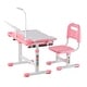 preview thumbnail 2 of 40, UIMOSO Kids Study Chair and Desk Set, Study Desk and Chair for Kids, Adjustable Height Kids Study Desk with Chair 27.56 x 15.55 in - Pink, with Table Lamp