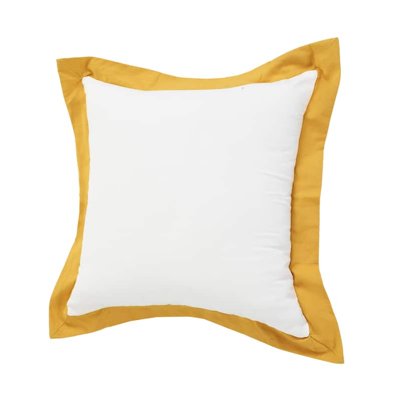 Sevita Golden Empire Bordered Throw Pillow