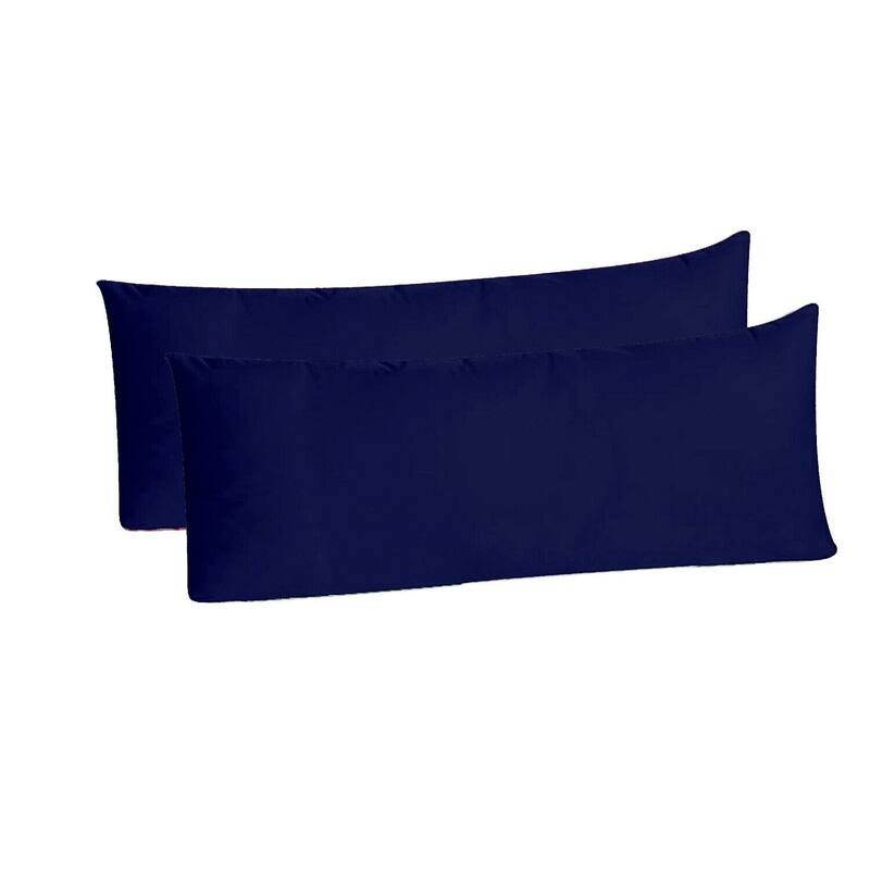 White Turkish Cotton and Microfiber Body Pillowcases (Set of 2)