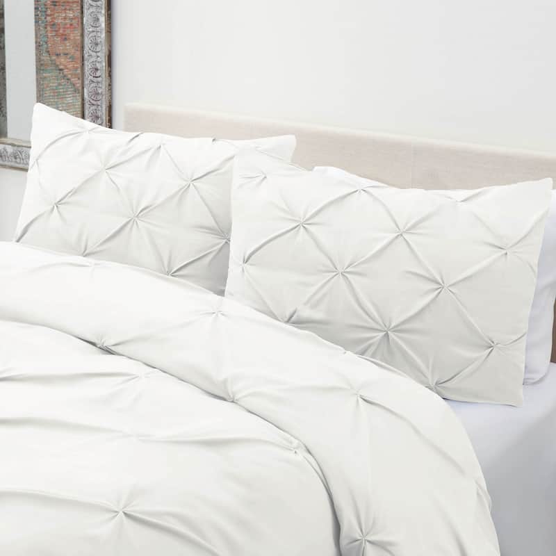 Nestl Pinch Pleat 3-piece Duvet Cover Set