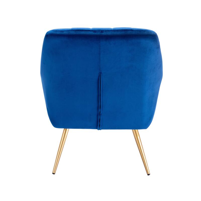 Porthos Home Hania Dining Chair, Velvet Upholstery, Gold Chrome Legs