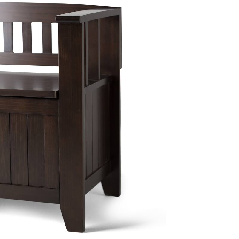 WYNDENHALL Normandy Solid Wood 48-inch Entryway Storage Bench
