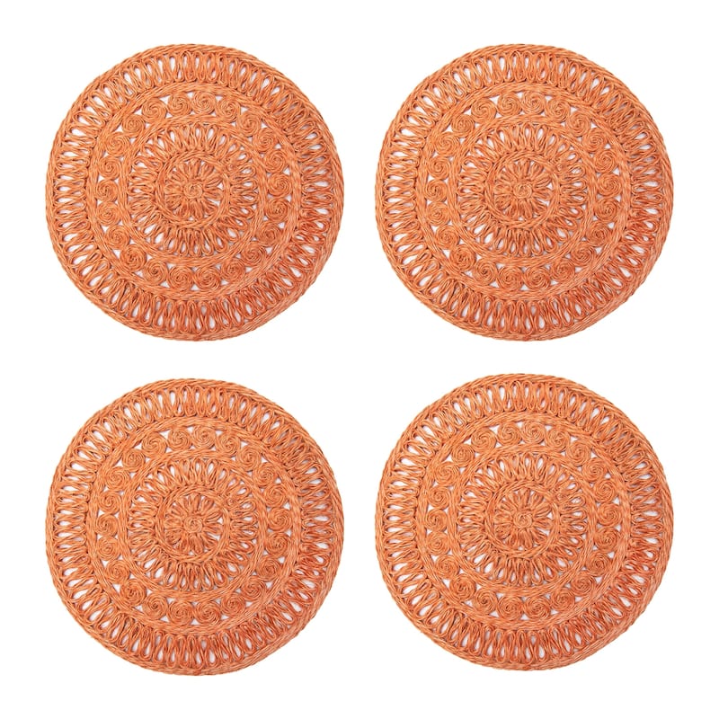 Caravan Circolo Abaca Placemats - Set of 4 - Orange