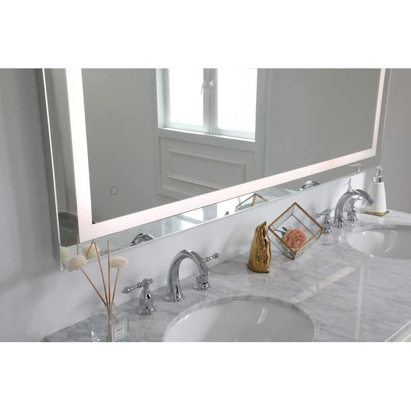 Avalon 18" x 36" Hardwired LED mirror - Silver
