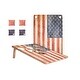 preview thumbnail 1 of 3, Vintage USA Flag Cornhole Pong Game