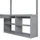 preview thumbnail 16 of 16, Space-Saving Full Size Loft Bed with U-Shaped Desk, Storage & Tri-Fold Mirror