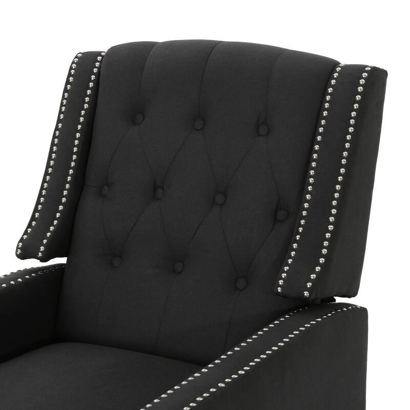 Roomfitters Classic Fabric Push Back Chair, Elegant Recliner for Living Room, Bedroom