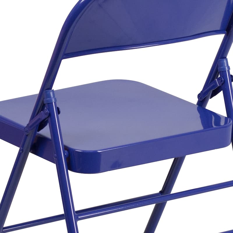 4 Pack Triple Braced & Double Hinged Folding Chair