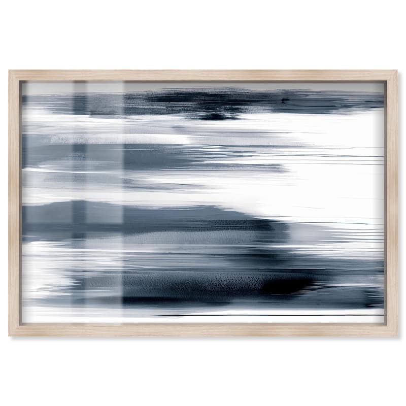 Blue Mirage Shadowbox by Art Remedy - Natural - 36" x 24"