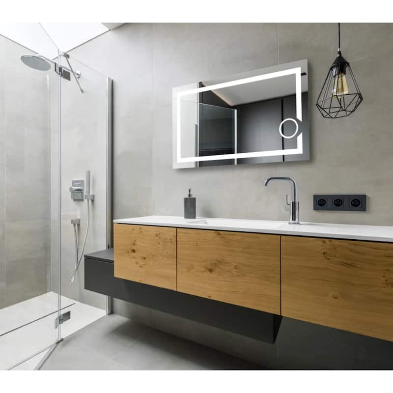 Modern Mirrors Iris Lighted Bathroom Vanity Mirror LED Wall Mirror - IP44 - 28*48