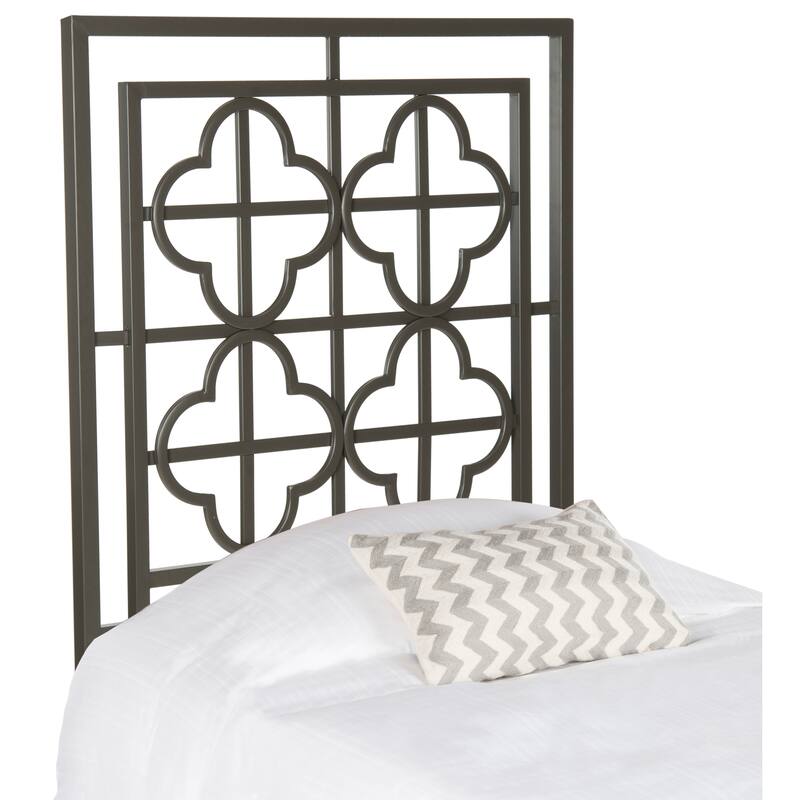 SAFAVIEH Ilona French Metal Quatrefoil Headboard