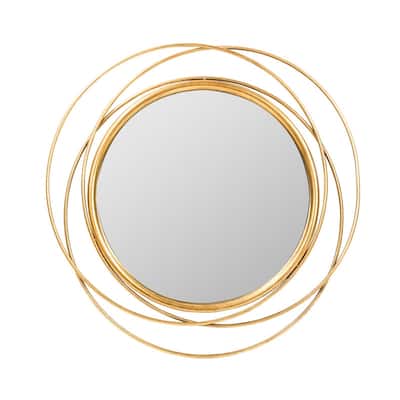 Mia Round Metal Wall Mirror - 26" - 26"H x 26"W x 1.5"D