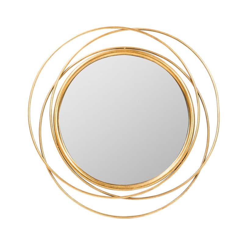 Mia Round Metal Wall Mirror - 26" - 26"H x 26"W x 1.5"D
