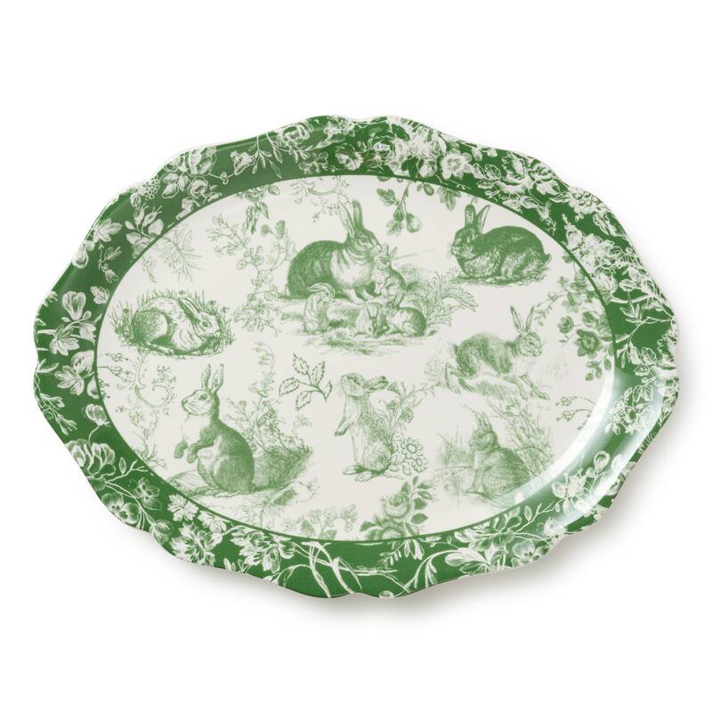 Certified International Le Jardin Oval Platter 16" x 12" - 16"W x 12"D x 1.5"H