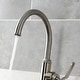 preview thumbnail 15 of 45, Kingston Brass Whitaker Single-Handle Deck Mount Kitchen Faucet with Brass Sprayer