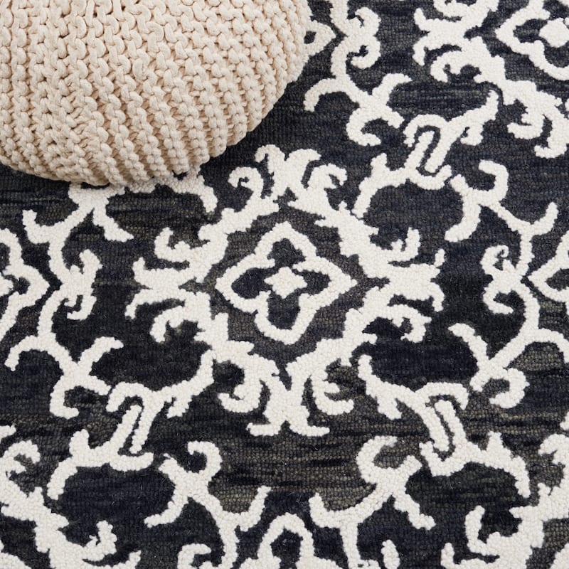 SAFAVIEH, Handmade Blossom Vesela Modern Floral Wool Rug