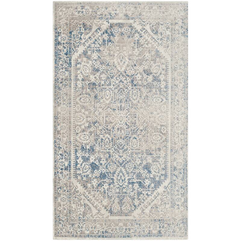 SAFAVIEH Patina Capitola Traditional Oriental Rug - 3' x 5' - Grey/Blue
