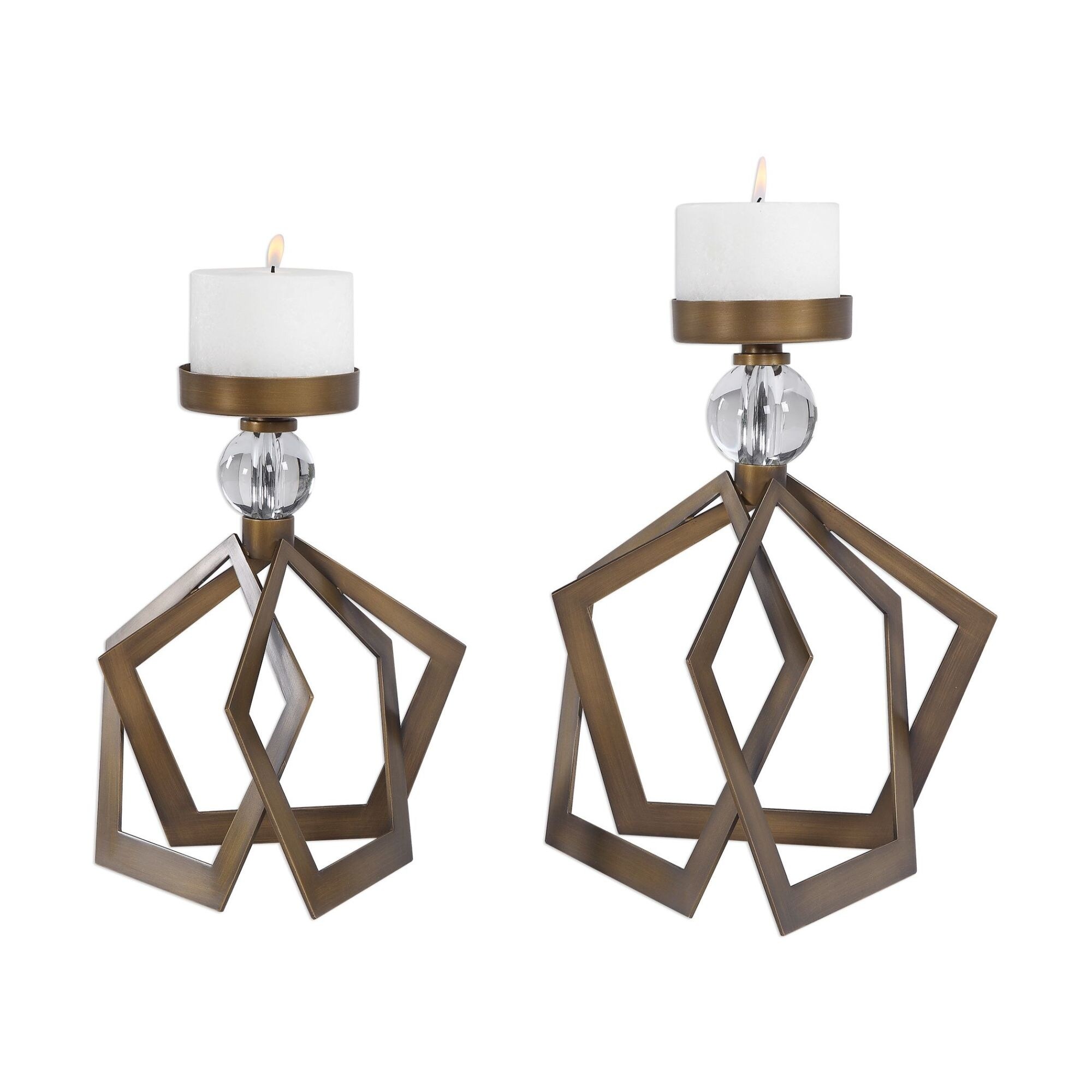 wide candle holders