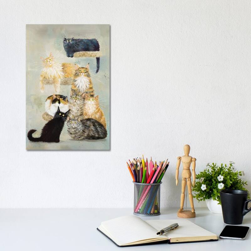 iCanvas "The Haynes Cats" by Kim Haskins Canvas Print - 12x8x0.75