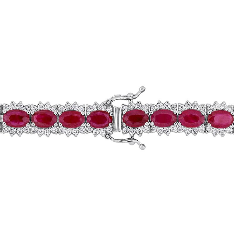 Miadora 14k Gold Multi-Color Gemstone and Diamond Bracelet
