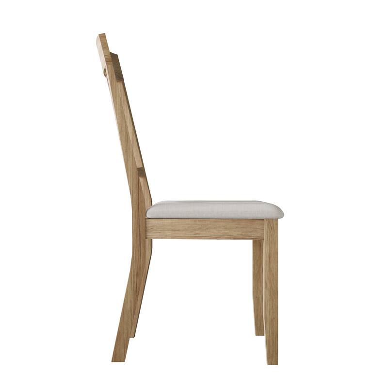 CraftPorch Classic Wooden Dining Chairs (Set of 2) - N/A