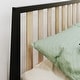 preview thumbnail 22 of 20, Max and Lily Scandinavian Queen-Size Bed with Slatted Headboard