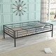 preview thumbnail 2 of 16, Twin over Twin Size Metal Bunk Bed with Trundle, Can Be Separated into 2 Twin Beds, Safety Guardrail, Trundle for Flexible Space