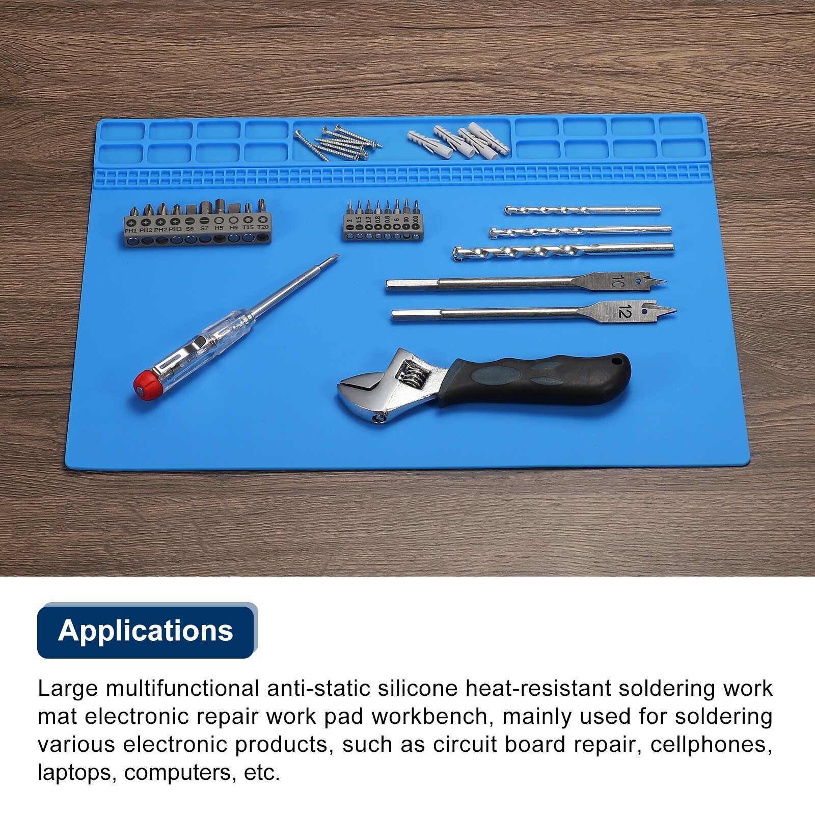 Silicone Soldering Mat S120 Heat Insulation 932°F 13.4 x 9 Repair Work  Mat