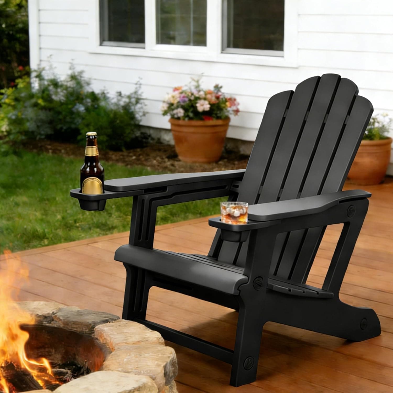 wonderout YOchair 2脚set 黒◇YOOL◇peak PURPLE-LEAF-All-Weather-HDPE-