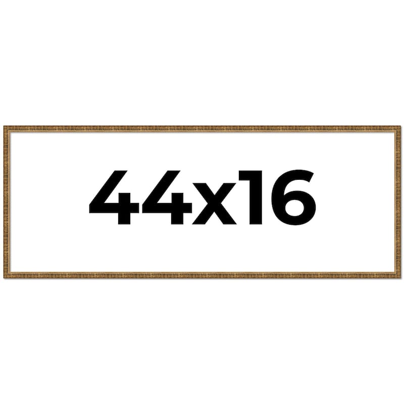 44x16 Frame Gold Solid Wood Picture Frame - Complete Modern Photo