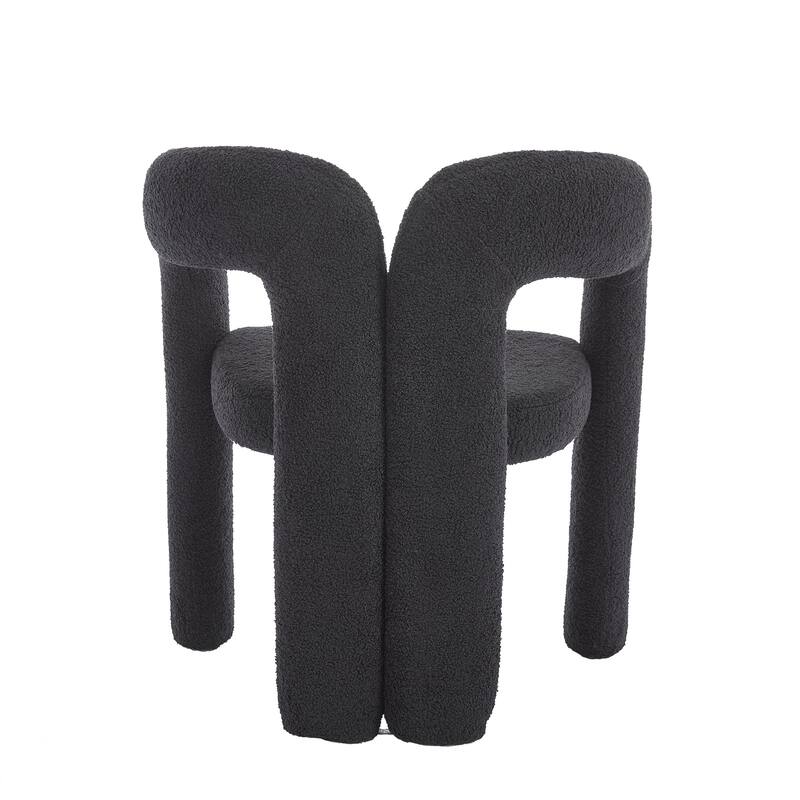 Contemporary Designed Fabric Upholstered Accent/Dining Chair /Barrel Side Chairs Kitchen Armchair set of 2