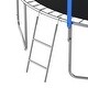 preview thumbnail 3 of 7, 14FT Trampoline with Slide and Swings, ASTM Approved Large Recreational Trampoline with Basketball Hoop and Ladder,Outdoor Backy