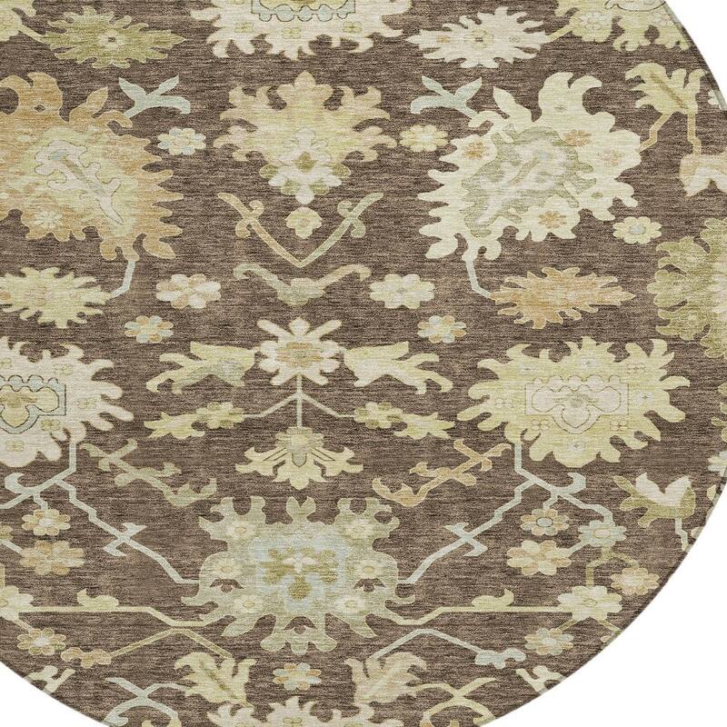HomeRoots Floral Traditional Rectangle Outdoor Rug