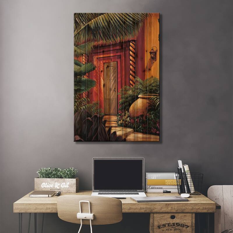 A Quiet Place II Print On Wood by Eduardo - Multi-Color