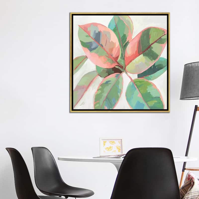 iCanvas "Pink Ficus II" by Asia Jensen Framed Canvas Print